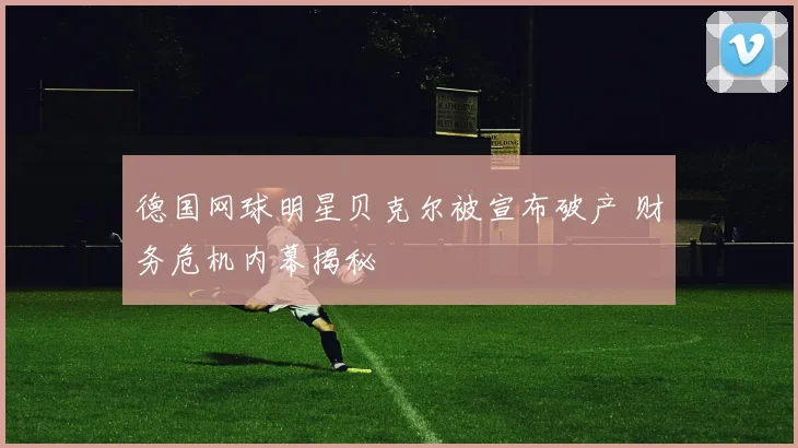 德国网球明星贝克尔被宣布破产 财务危机内幕揭秘